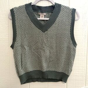 Light blue sweater vest